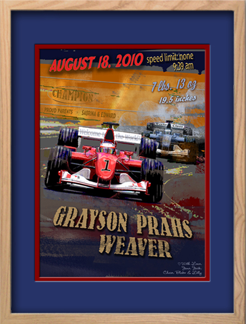 Classic Prints 16x20 - Formula One Racecar